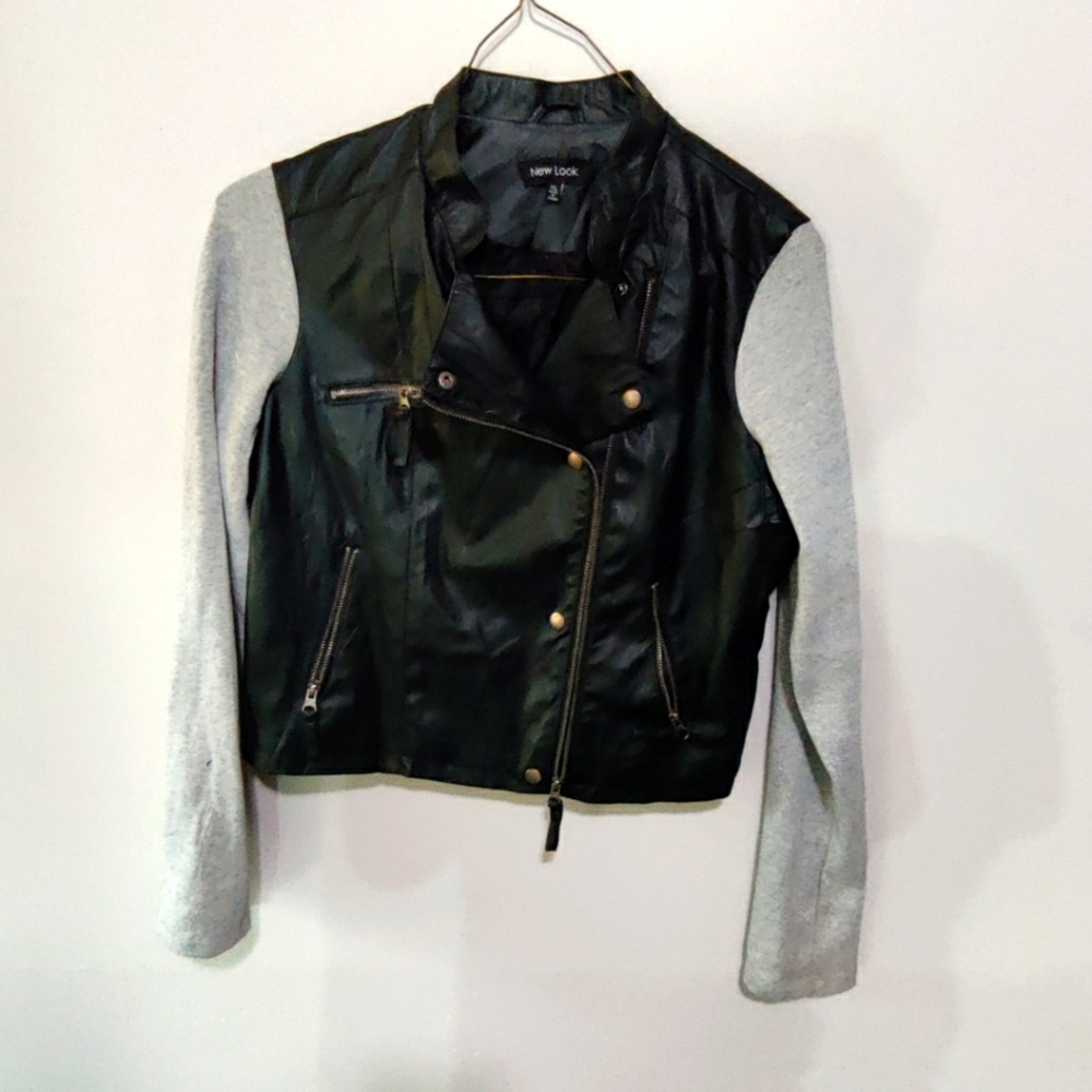 Faux leather jacket
